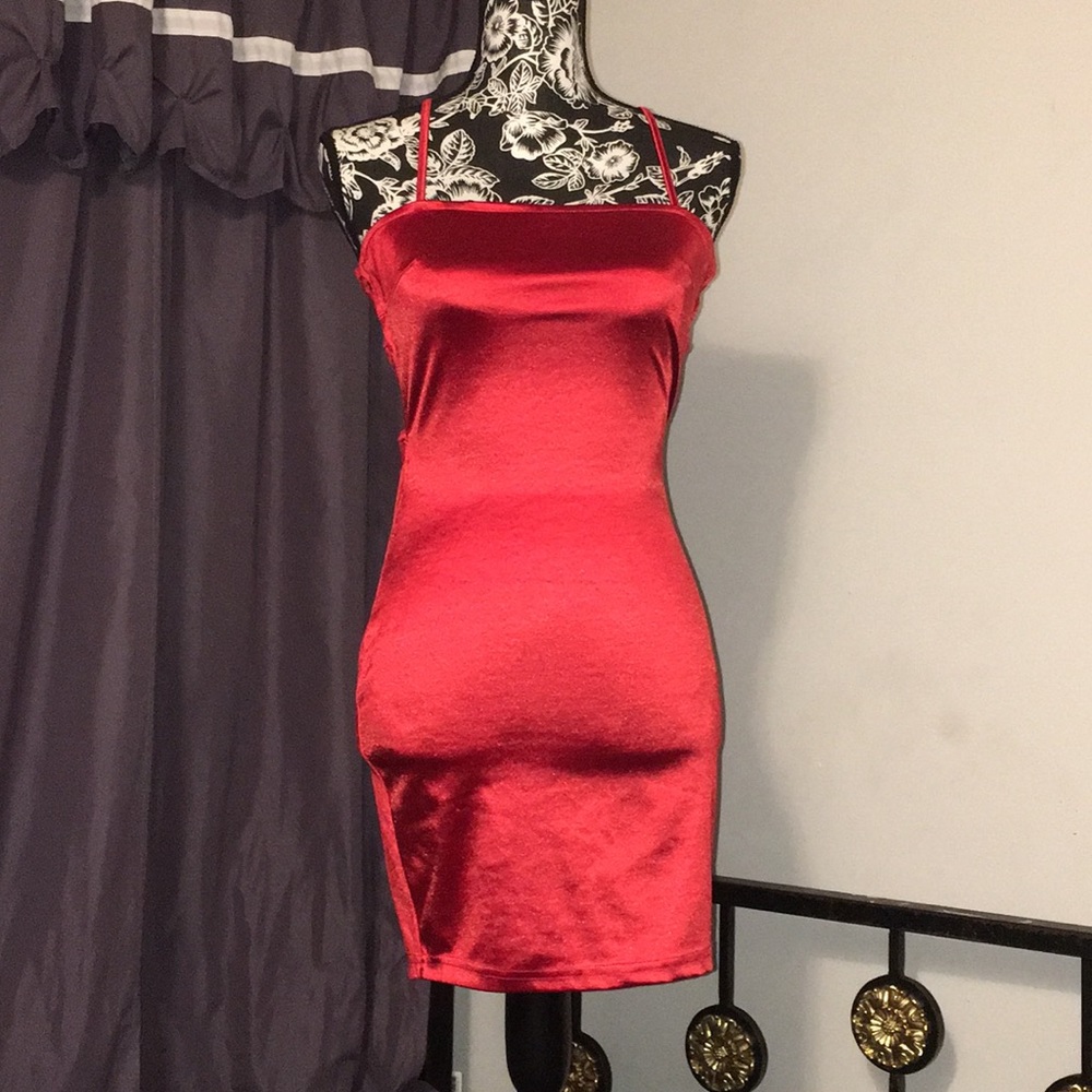 A red  night dress